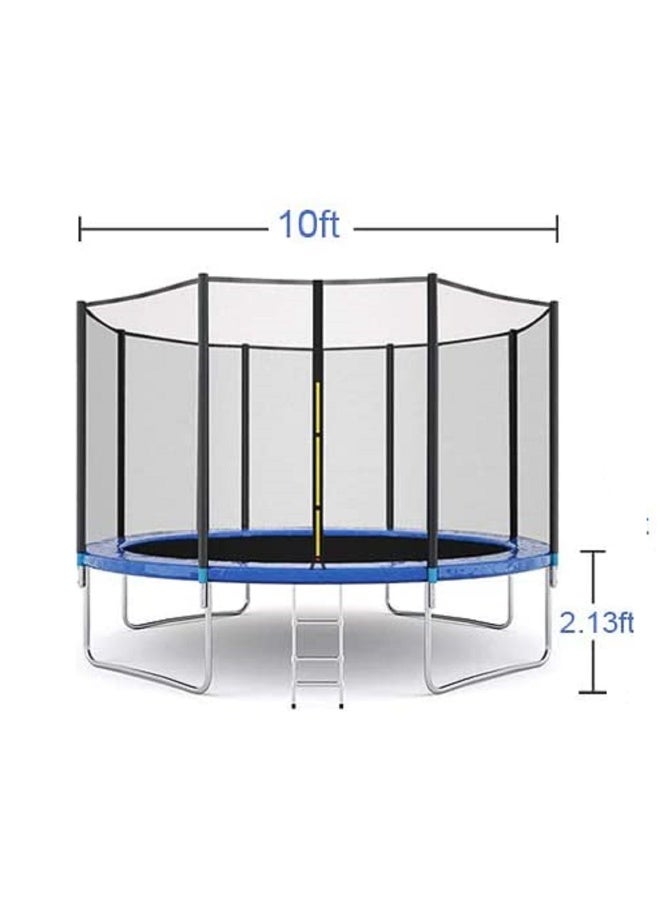JSAITOYS 10feet Outdoor Fitness Round Jumping Bed Trampoline 305x305:248cm - Image 1